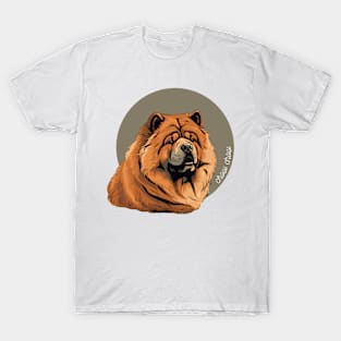 Chow Chow Dog Breed Cursive Graphic T-Shirt